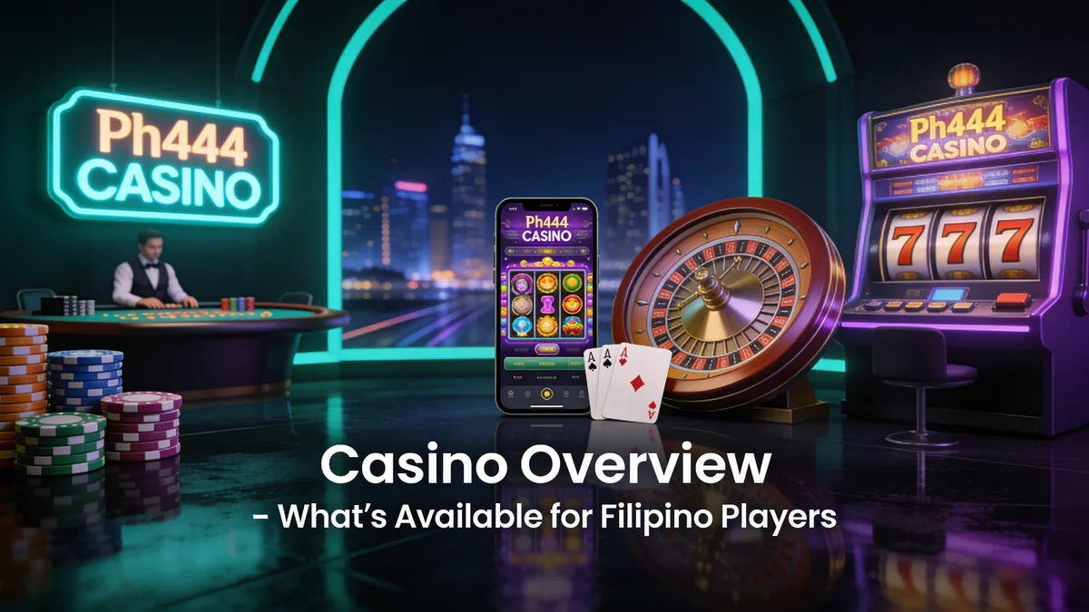 ph444 in the Philippines — Casino Overview – What’s Available for Filipino Players